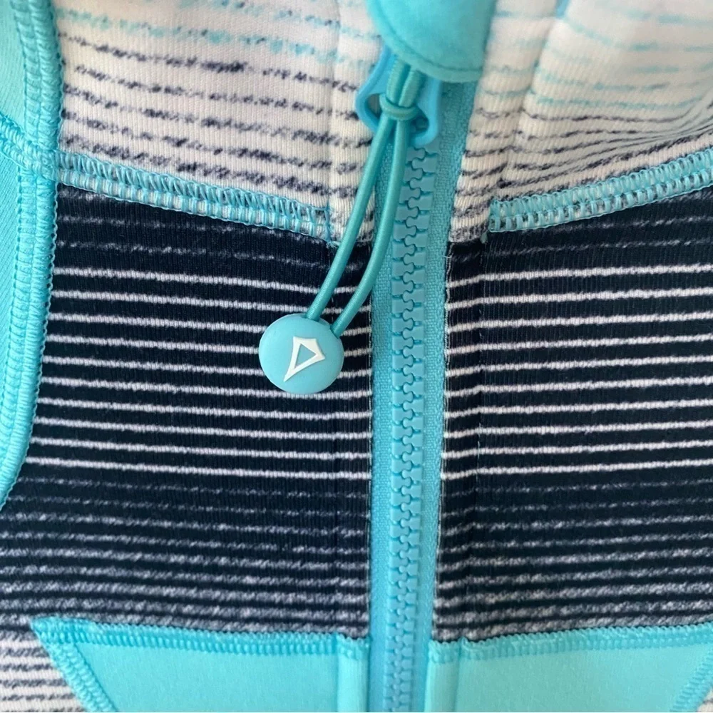 Ivivva | Perfect Your Practice Jacket Blue Lunar Eclipse Stripe Size 12